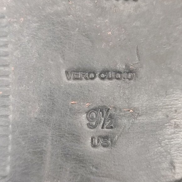 Hugo Boss Men's Vero Cuoio Black Leather Dress Shoes Oxfords Size 9.5 - Picture 7 of 9